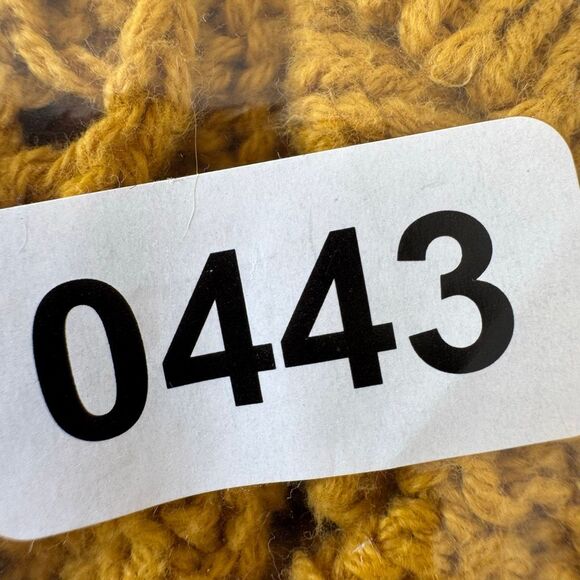 Maurices Mustard Yellow Open Front Knit Cardigan Sweater Cotton Blend Size Small - Picture 8 of 8